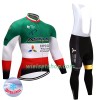 Fietskleding Dames (Fietsshirt Lange Mouw + Lange Koersbroek) 2017 Astana Pro Team N004 Winter Thermal Fleece